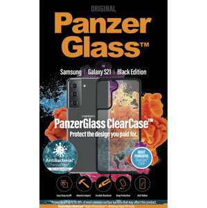 PanzerGlass ochranný kryt ClearCase pro Samsung Galaxy S21, antibakteriální, černá - 0261