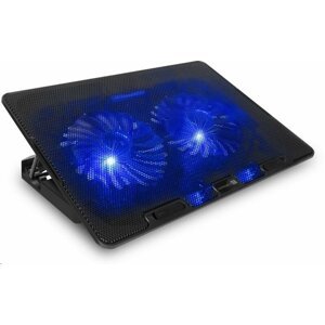 CONNECT IT chladící podložka FrostBreeze pro notebook 15.6", modré LED - CCP-1910-BK