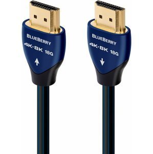 Audioquest kabel BlueBerry HDMI 2.0, M/M, 8K@30Hz, 2m, černá/modrá - qblueberryhdmi0020
