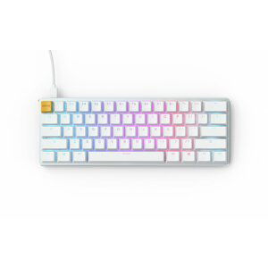 Glorious GMMK Compact White Ice, Gateron Brown, US - GLO-GMMK-COM-BRN-W