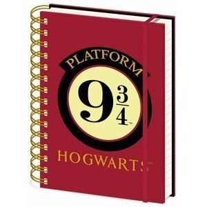 Zápisník Harry Potter - Platform 9 3/4, linkovaný, kroužková vazba, A5 - SR73234