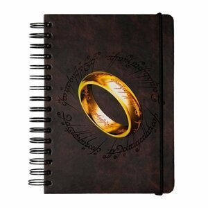 Zápisník The Lord of the Rings - Ring, bez linek, kroužková vazba, A5 - CTFBA50024