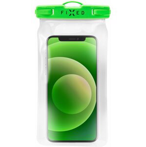 FIXED vodotěsné pouzdro Float pro mobilní telefony, univerzální, IPX8, zelená - FIXFLT-LM