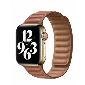 COTEetCI kožený řemínek pro Apple Watch, 42/44/45 mm, hnědá - WH5293-SN