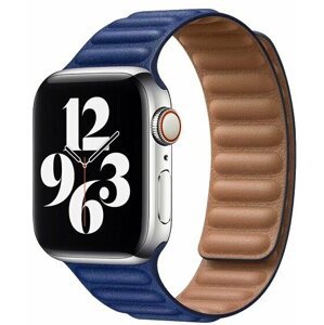 COTEetCI kožený řemínek pro Apple Watch, 42/44/45 mm, modrá - WH5293-DB