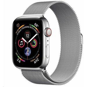 COTEetCI ocelový řemínek pro Apple Watch, magnetický, 42/44/45 mm, stříbrná - WH5203-TS