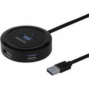 AXAGON hub USB-A 3.2 Gen1 - 4xUSB-A, 5Gbit/s, 30cm, černá - HUE-P1A