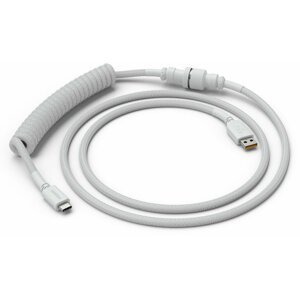 Glorious Coiled Cable, USB-C/USB-A, 1,37m, Ghost White - GLO-CBL-COIL-WHITE