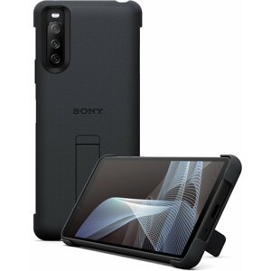 Sony zadní kryt pro Sony Xperia 10 III 5G se stojánkem, antibakteriální, černá - XQZCBBTB.ROW