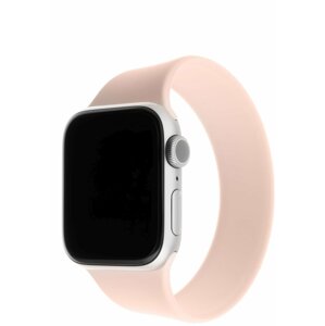 FIXED silikonový řemínek pro Apple Watch, 42/44mm, elastický, velikost L, růžová - FIXESST-434-L-PI