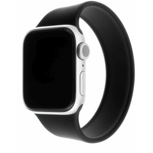 FIXED silikonový řemínek pro Apple Watch, 42/44mm, elastický, velikost S, černá - FIXESST-434-S-BK