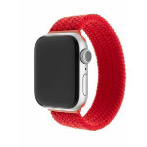 FIXED nylonový řemínek pro Apple Watch, 42/44mm, velikost S, červená - FIXENST-434-S-RD