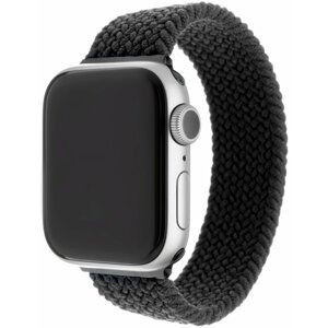 FIXED nylonový řemínek pro Apple Watch, 42/44mm, velikost XL, černá - FIXENST-434-XL-BK