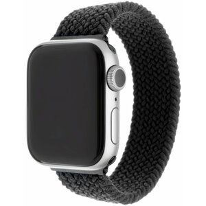 FIXED nylonový řemínek pro Apple Watch, 42/44mm, velikost XS, černá - FIXENST-434-XS-BK