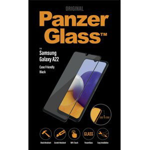PanzerGlass ochranné sklo Edge-to-Edge pro Samsung Galaxy A22/ M22 / M32, černá - 7278