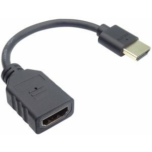 PremiumCord Flexi Adaptér HDMI pro ohebné zapojení kabelu do TV, 13cm - kphdma-25