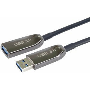 PremiumCord prodlužovací optický kabel USB-A 3.0, 20m, černá - ku3opt20