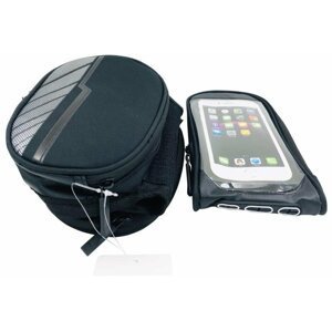 Forever voděodolná brašna na kolo s odnímatelným pouzdrem na telefon, černá - OEM100512