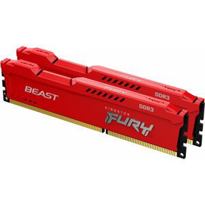 Kingston Fury Beast Red 16GB (2x8GB) DDR3 1866 CL10 - KF318C10BRK2/16