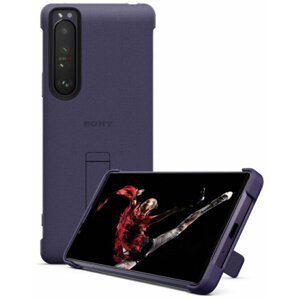 Sony zadní kryt pro Sony Xperia 1 III 5G se stojánkem, fialová - XQZCBBCV.ROW