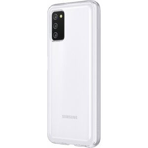 Samsung zadní kryt Soft Clear Cover pro Galaxy A03s, čirá - EF-QA038TTEGEU