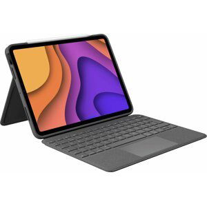 Logitech ochranný kryt s klávesnicí Folio Touch pro Apple iPad Air (4. generace), UK, šedá - 920-009968