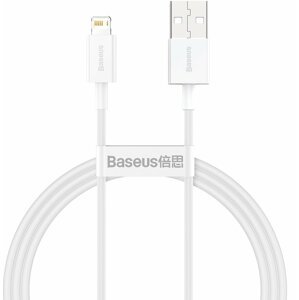 BASEUS kabel Superior Series USB-A - Lightning, rychlonabíjecí, 2.4A, 1m, bílá - CALYS-A02
