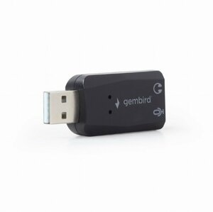 Gembird redukce USB-A - 2x jack 3,5mm - SC-USB2.0-01
