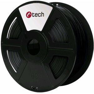 C-TECH tisková struna (filament), ABS, 1,75mm, 1kg, černá - 3DF-ABS1.75-BK