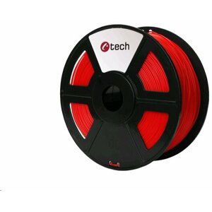 C-TECH tisková struna (filament), ABS, 1,75mm, 1kg, fluoresenční červená - 3DF-ABS1.75-FR