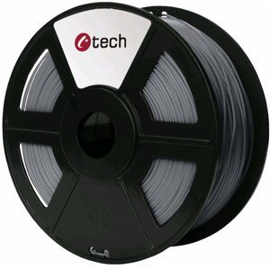 C-TECH tisková struna (filament), ABS, 1,75mm, 1kg, stříbrná - 3DF-ABS1.75-S