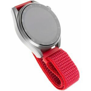 FIXED nylonový řemínek pro smartwatch, 22mm, červená - FIXNST-22MM-RD