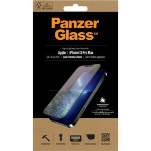 PanzerGlass ochranné sklo Edge-to-Edge s Anti-Bluelight pro Apple iPhone 13 Pro Max, černá - PRO2758