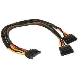 Akasa napájecí rozdvojka Sata(M) na 2xSata(F), 30cm, 2 ks - AK-CBPW05-KT02