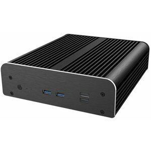 Akasa Newton TN, fanless case, černá - A-NUC63-M1B