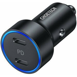 Choetech nabíječka do auta C0054-V2, 2x USB-C, PD, 40W, černá - C0054-V2-BK