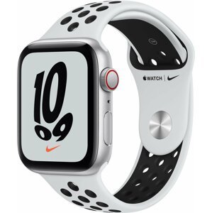 Apple Watch Nike SE Cellular 44mm Silver, Pure Platinum/Black Nike Sport Band - MKT63HC/A