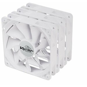 Akasa Viper, White Fan 12cm, 3ks v balení, bílá - AK-FN065-WKT03