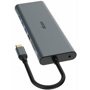 Akasa dokovací stanice USB-C 14v1, USB-C (power+data), šedá - AK-CBCA28-18BK