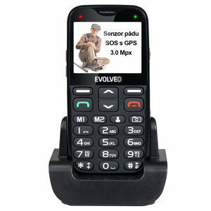 Evolveo EasyPhone XG s nabíjecím stojánkem, Black - SGM EP-650-XGB