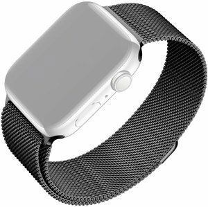 FIXED síťovaný nerezový řemínek Mesh Strap pro Apple Watch 42/44/45mm, černá - FIXMEST-434-BK