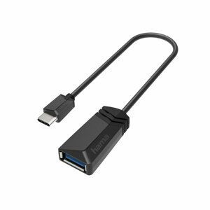 Hama adaptér USB-C - USB-A (OTG), 15cm, černá - 200312