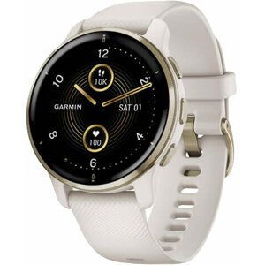 Garmin Venu2 Plus Cream Gold/White Band - 010-02496-12