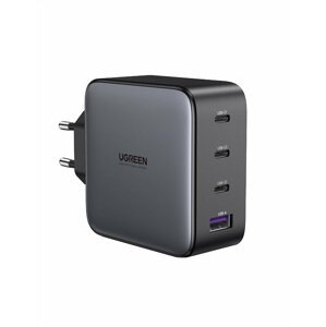 UGREEN síťová nabíječka GaN, 100W, 3x USB-C, USB-A, PD 3.0, QC 4+, černá - 40747