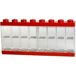 Sběratelská skříňka LEGO na 16 minifigurek, červená - 40660001