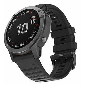 RhinoTech silikonový outdoor řemínek pro Garmin QuickFit, 26mm, černá - RTSS-020-BK