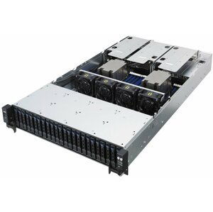 ASUS RS720A-E9-RS24V2, EPYC Naples, 32xRAM, 24x2,5", Hot-swap, 2xM.2, 1200W, rack, 2U - 90SF00A1-M00980