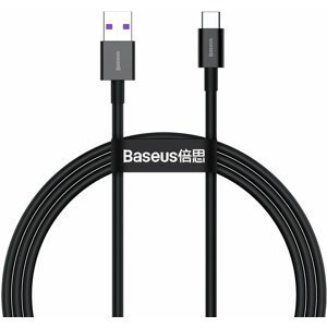 Baseus nabíjecí / datový kabel Superior Series USB-A - USB-C, 66W, 1m, černá - CATYS-01