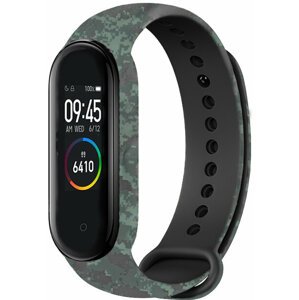 RhinoTech řemínek pro Xiaomi Mi Band 3/4, maskáčová šedo-zelená - RTACC126