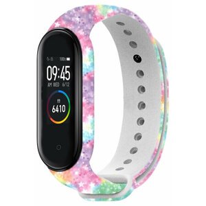 RhinoTech řemínek pro Xiaomi Mi Band 3/4, motiv galaxie - RTACC130